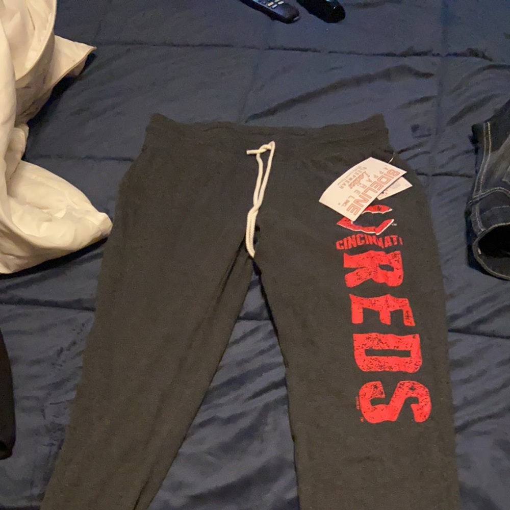 Red joggers
